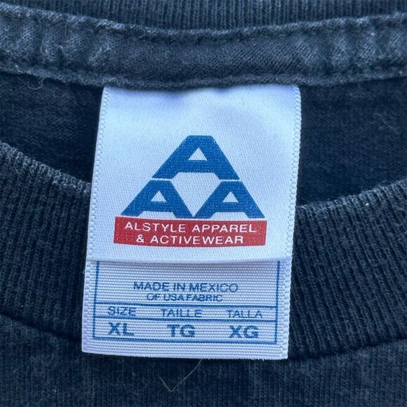 Vintage 2004 AC/DC Alstyle Men's XL Black Lightning Graphic T-Shirt Short Sleeve - Picture 5 of 5